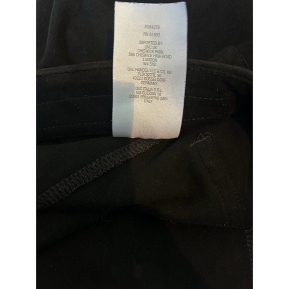 GRAVER Susan Graver Women's Pull-on Faux Suede Leggings Pants Black SZ XLP Soft - Picture 7 of 7